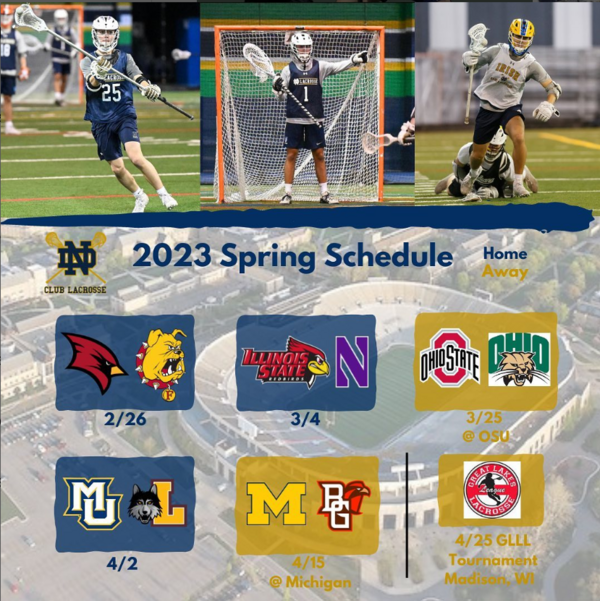 Schedule // Notre Dame Men's Club Lacrosse // University of Notre Dame